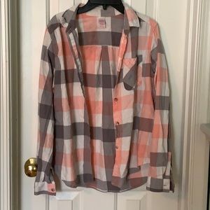 Pink and Grey Flannel